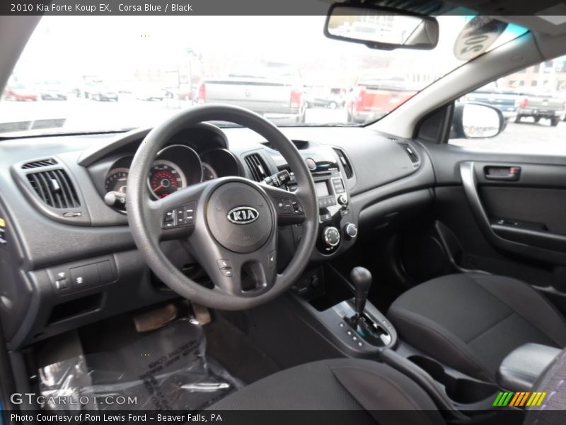 Corsa Blue / Black 2010 Kia Forte Koup EX