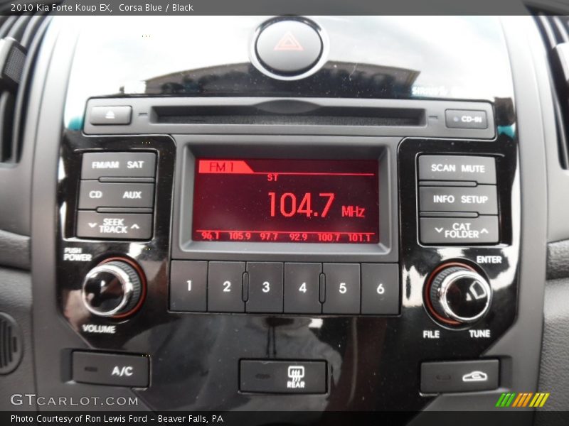 Corsa Blue / Black 2010 Kia Forte Koup EX