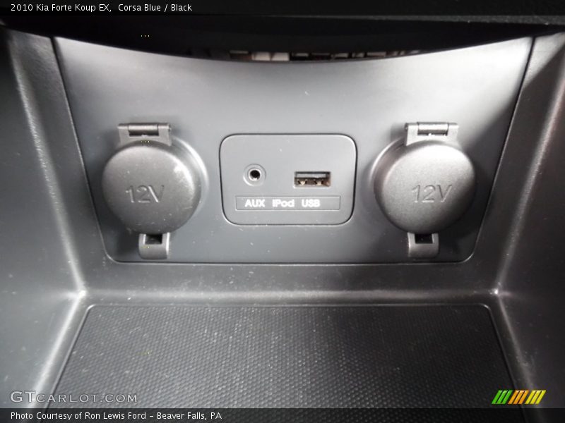 Corsa Blue / Black 2010 Kia Forte Koup EX