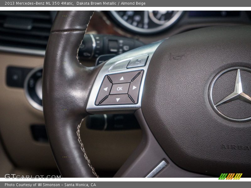 Dakota Brown Metallic / Almond Beige 2013 Mercedes-Benz ML 350 4Matic
