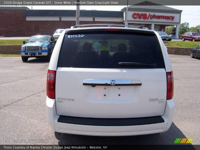 Stone White / Medium Slate Gray/Light Shale 2009 Dodge Grand Caravan SXT