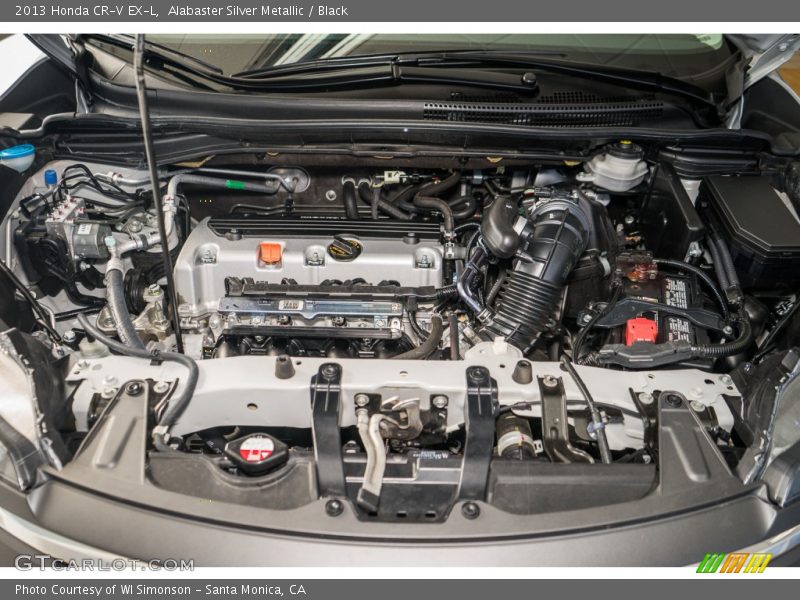 Alabaster Silver Metallic / Black 2013 Honda CR-V EX-L