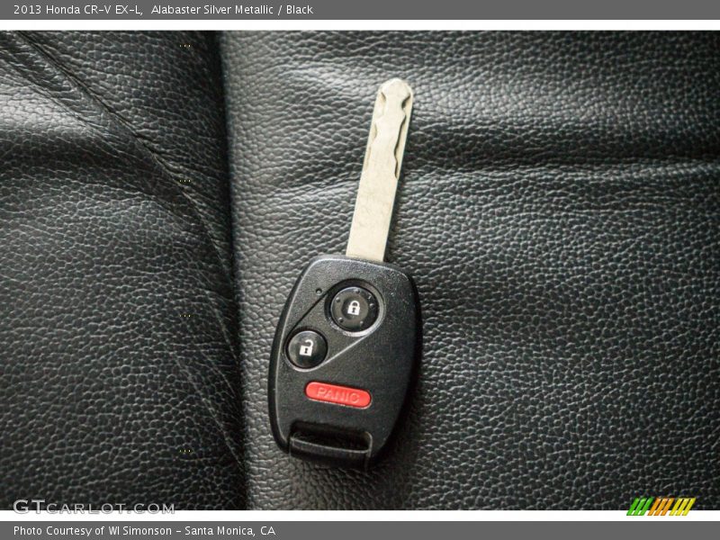 Alabaster Silver Metallic / Black 2013 Honda CR-V EX-L