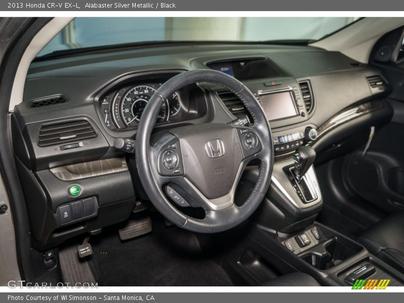 Alabaster Silver Metallic / Black 2013 Honda CR-V EX-L