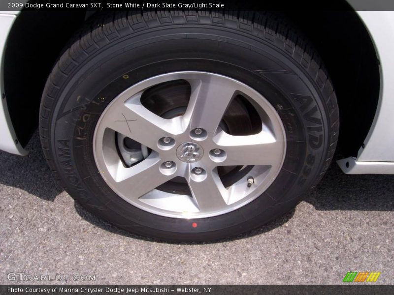 Stone White / Dark Slate Gray/Light Shale 2009 Dodge Grand Caravan SXT