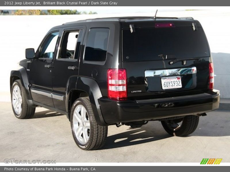 Brilliant Black Crystal Pearl / Dark Slate Gray 2012 Jeep Liberty Jet