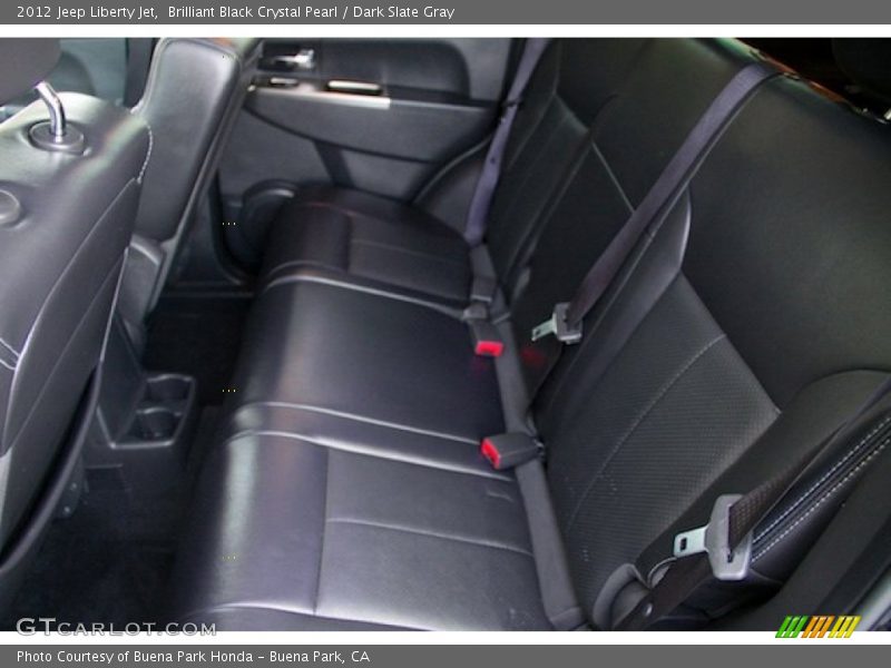 Brilliant Black Crystal Pearl / Dark Slate Gray 2012 Jeep Liberty Jet