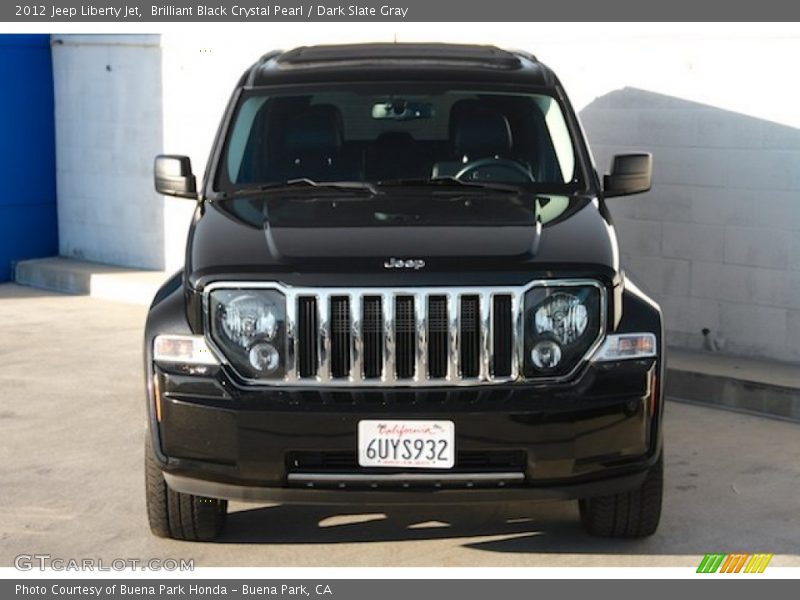 Brilliant Black Crystal Pearl / Dark Slate Gray 2012 Jeep Liberty Jet