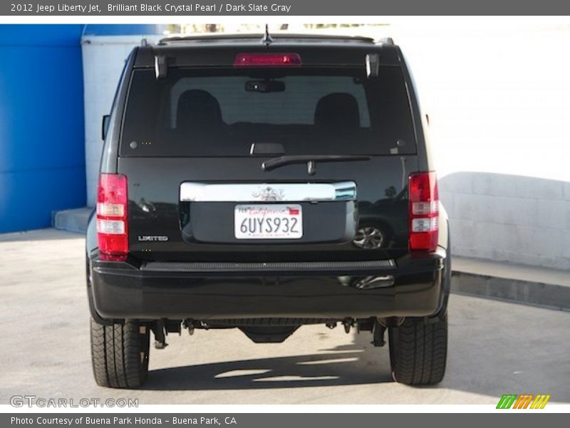 Brilliant Black Crystal Pearl / Dark Slate Gray 2012 Jeep Liberty Jet