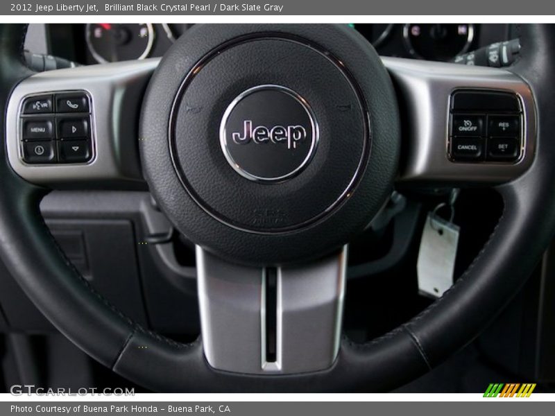 Brilliant Black Crystal Pearl / Dark Slate Gray 2012 Jeep Liberty Jet