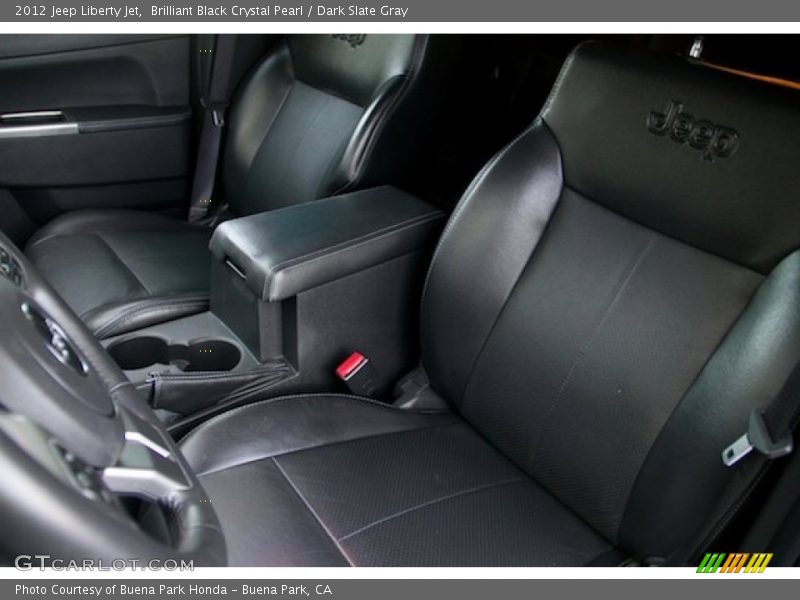 Brilliant Black Crystal Pearl / Dark Slate Gray 2012 Jeep Liberty Jet
