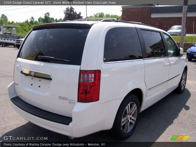 Stone White / Medium Slate Gray/Light Shale 2009 Dodge Grand Caravan SXT