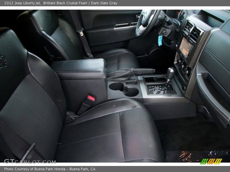 Brilliant Black Crystal Pearl / Dark Slate Gray 2012 Jeep Liberty Jet