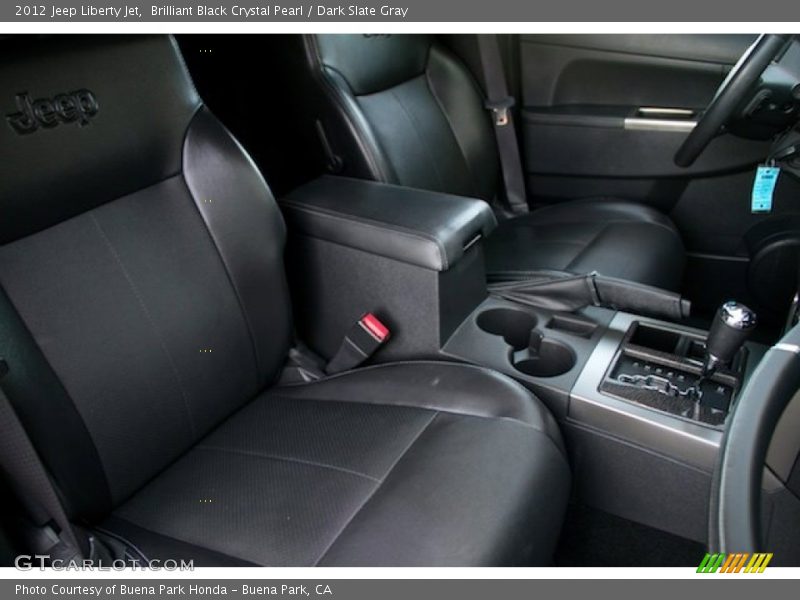 Brilliant Black Crystal Pearl / Dark Slate Gray 2012 Jeep Liberty Jet