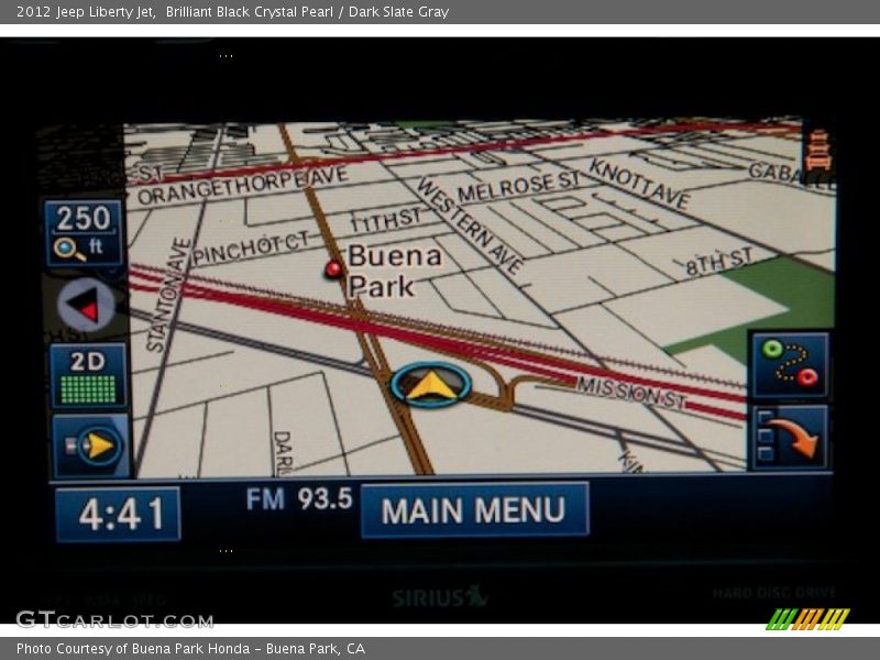 Brilliant Black Crystal Pearl / Dark Slate Gray 2012 Jeep Liberty Jet