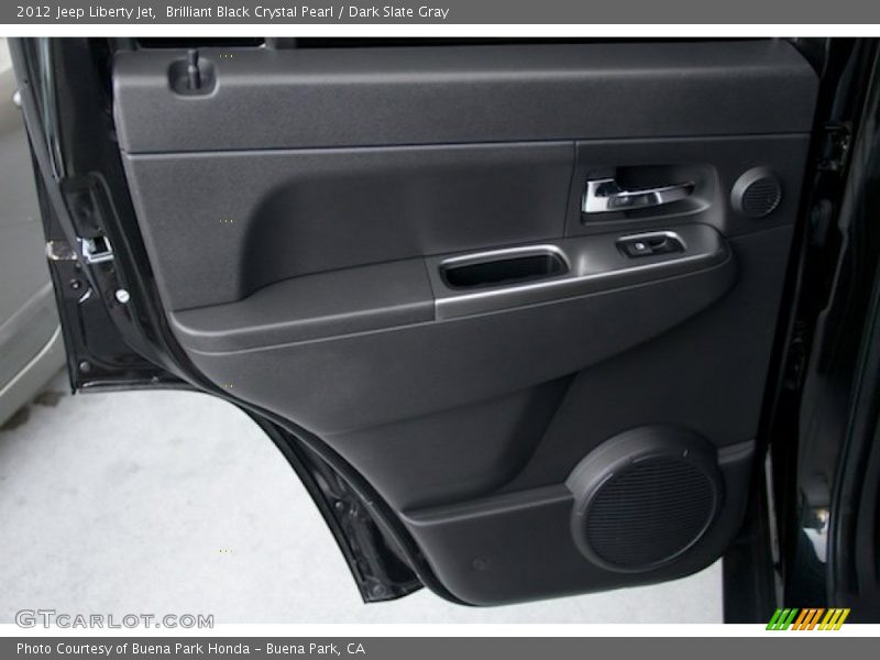 Brilliant Black Crystal Pearl / Dark Slate Gray 2012 Jeep Liberty Jet