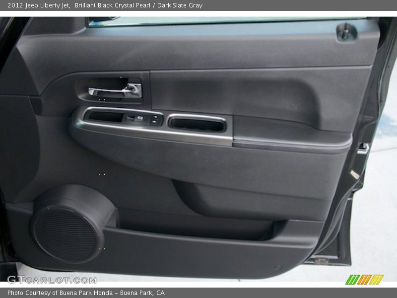 Brilliant Black Crystal Pearl / Dark Slate Gray 2012 Jeep Liberty Jet