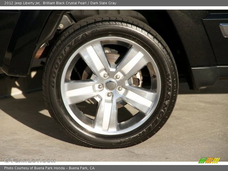 Brilliant Black Crystal Pearl / Dark Slate Gray 2012 Jeep Liberty Jet