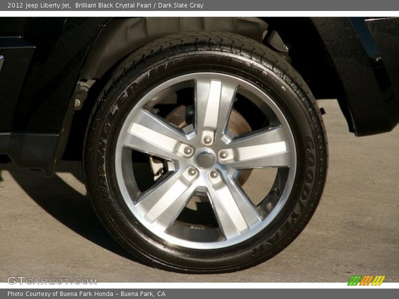 Brilliant Black Crystal Pearl / Dark Slate Gray 2012 Jeep Liberty Jet