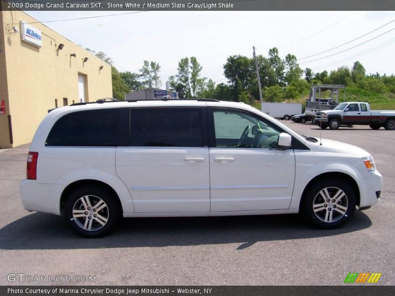 Stone White / Medium Slate Gray/Light Shale 2009 Dodge Grand Caravan SXT