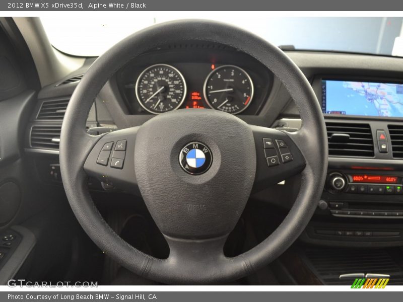 Alpine White / Black 2012 BMW X5 xDrive35d