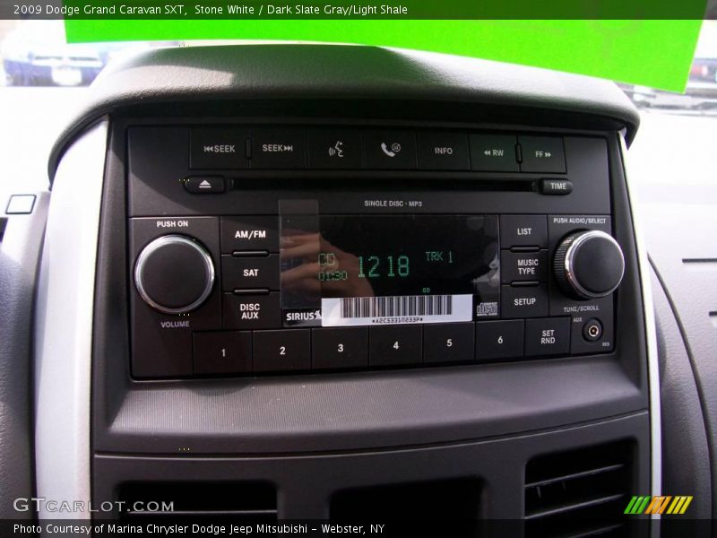 Stone White / Dark Slate Gray/Light Shale 2009 Dodge Grand Caravan SXT