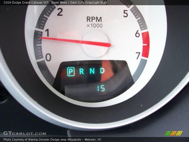 Stone White / Dark Slate Gray/Light Shale 2009 Dodge Grand Caravan SXT