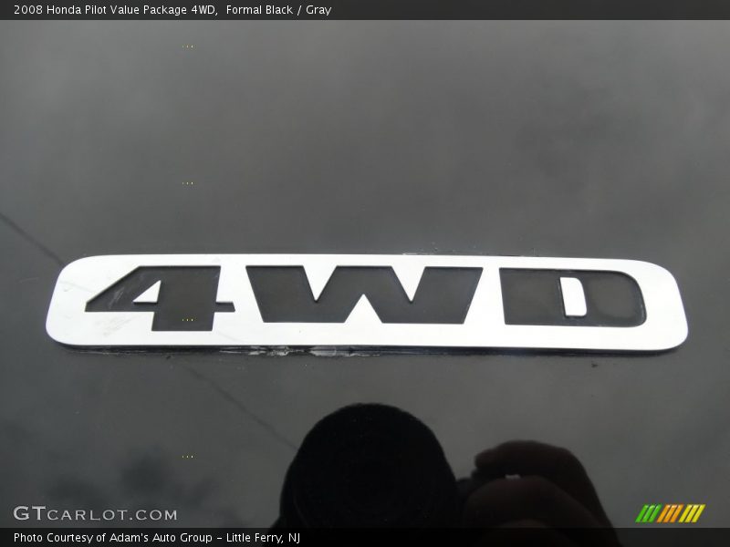 Formal Black / Gray 2008 Honda Pilot Value Package 4WD