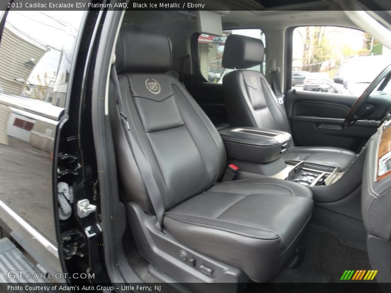 Black Ice Metallic / Ebony 2013 Cadillac Escalade ESV Platinum AWD