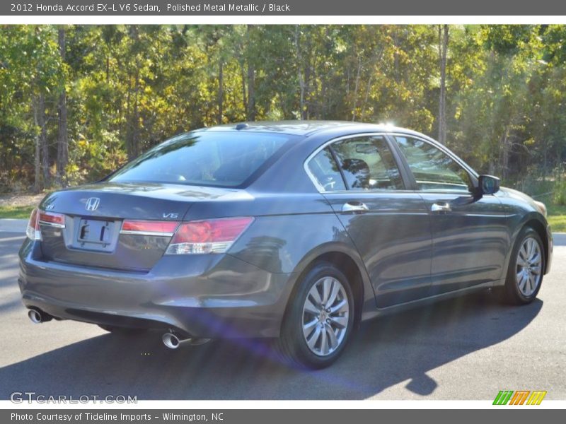 Polished Metal Metallic / Black 2012 Honda Accord EX-L V6 Sedan