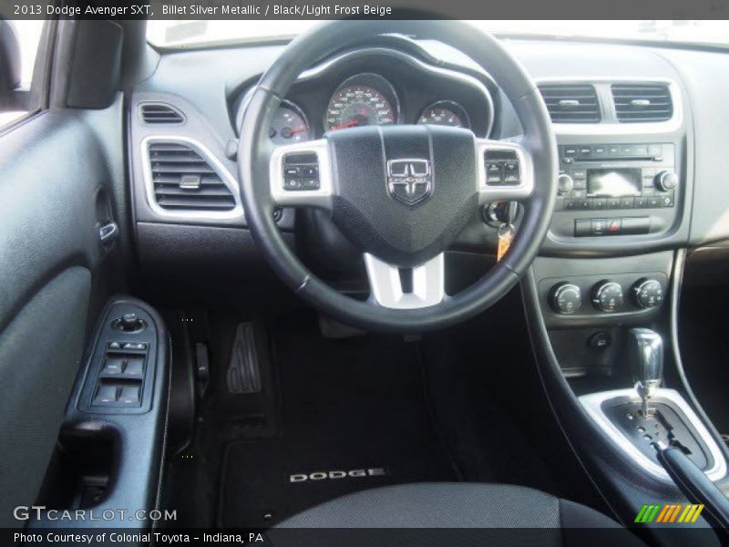 Billet Silver Metallic / Black/Light Frost Beige 2013 Dodge Avenger SXT