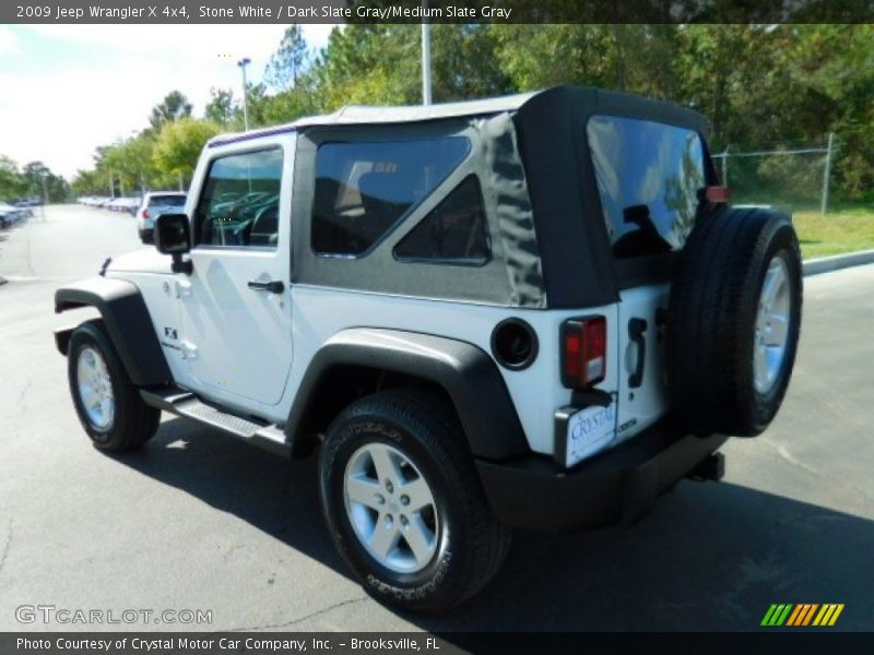 Stone White / Dark Slate Gray/Medium Slate Gray 2009 Jeep Wrangler X 4x4