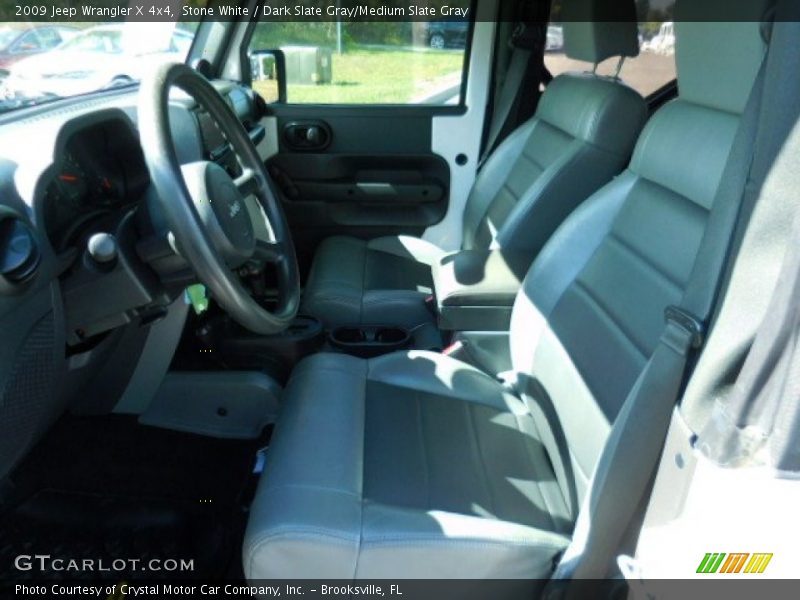 Stone White / Dark Slate Gray/Medium Slate Gray 2009 Jeep Wrangler X 4x4