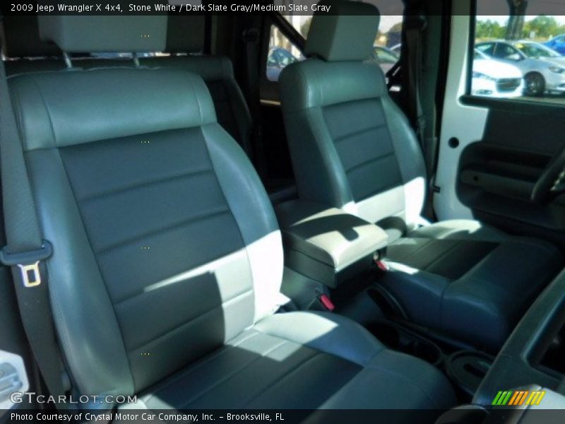 Stone White / Dark Slate Gray/Medium Slate Gray 2009 Jeep Wrangler X 4x4