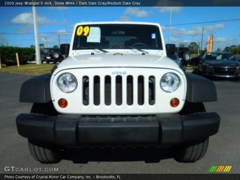 Stone White / Dark Slate Gray/Medium Slate Gray 2009 Jeep Wrangler X 4x4
