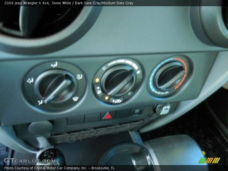 Stone White / Dark Slate Gray/Medium Slate Gray 2009 Jeep Wrangler X 4x4