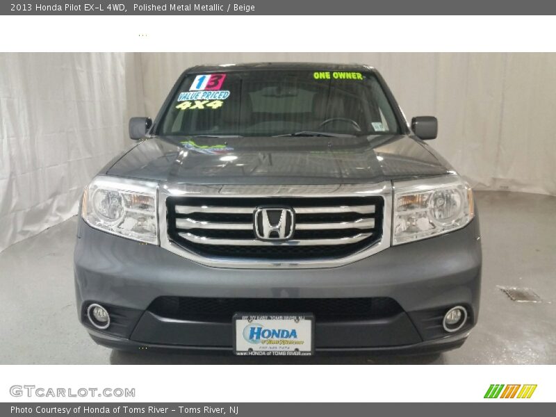 Polished Metal Metallic / Beige 2013 Honda Pilot EX-L 4WD