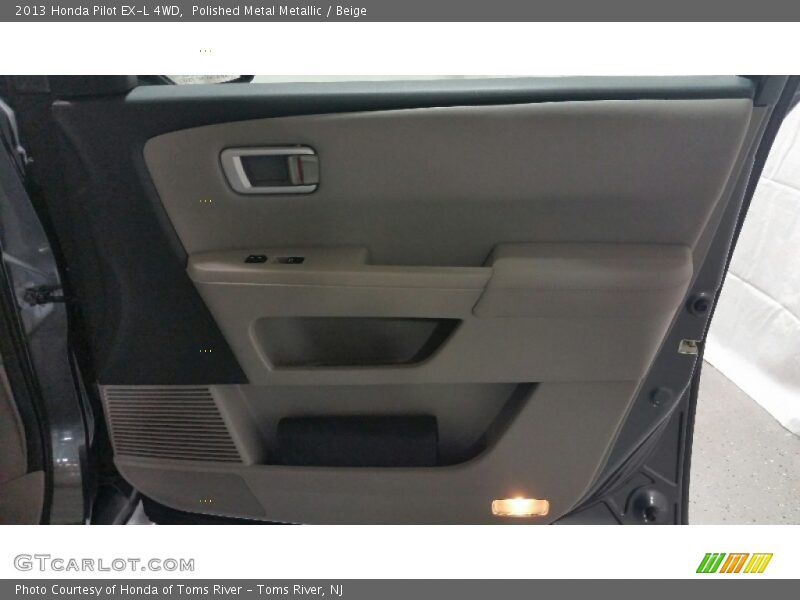 Polished Metal Metallic / Beige 2013 Honda Pilot EX-L 4WD