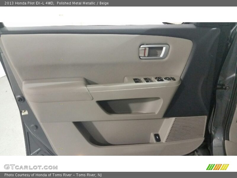 Polished Metal Metallic / Beige 2013 Honda Pilot EX-L 4WD