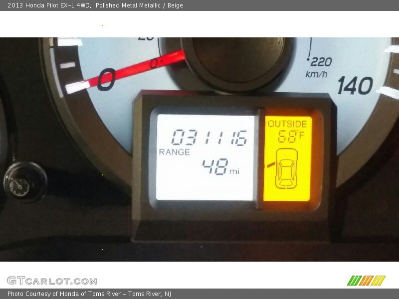 Polished Metal Metallic / Beige 2013 Honda Pilot EX-L 4WD