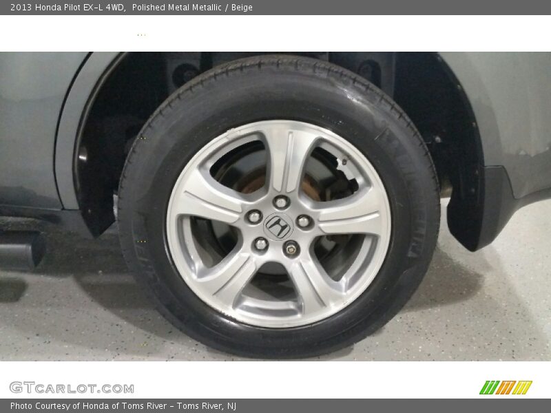 Polished Metal Metallic / Beige 2013 Honda Pilot EX-L 4WD