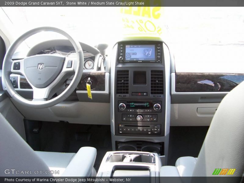Stone White / Medium Slate Gray/Light Shale 2009 Dodge Grand Caravan SXT