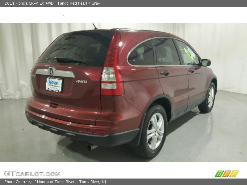 Tango Red Pearl / Gray 2011 Honda CR-V EX 4WD