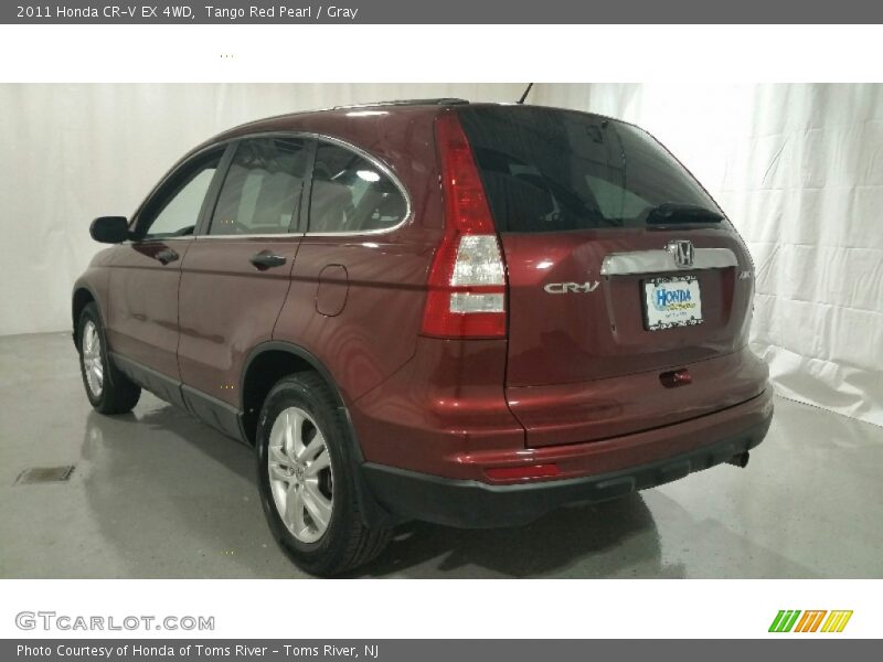Tango Red Pearl / Gray 2011 Honda CR-V EX 4WD