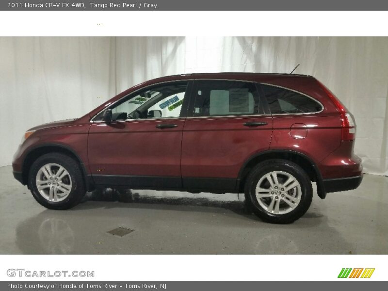 Tango Red Pearl / Gray 2011 Honda CR-V EX 4WD