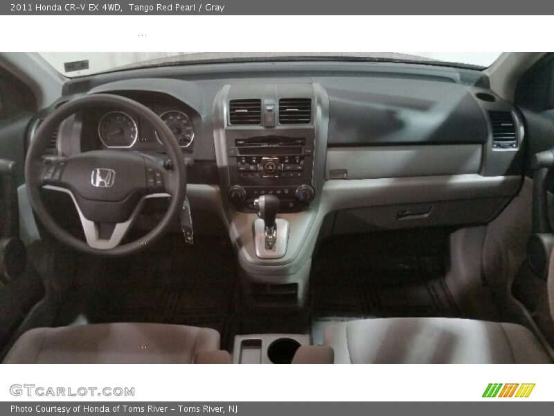 Tango Red Pearl / Gray 2011 Honda CR-V EX 4WD