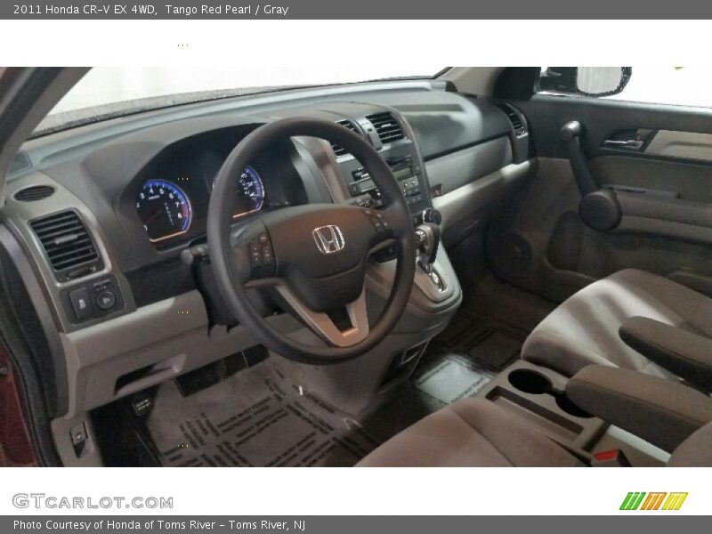 Tango Red Pearl / Gray 2011 Honda CR-V EX 4WD
