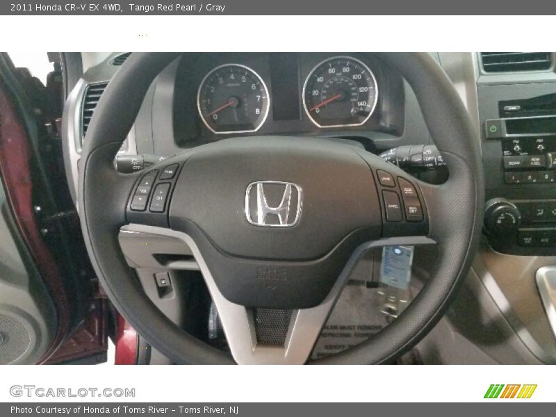 Tango Red Pearl / Gray 2011 Honda CR-V EX 4WD