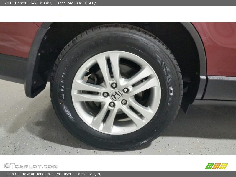 Tango Red Pearl / Gray 2011 Honda CR-V EX 4WD