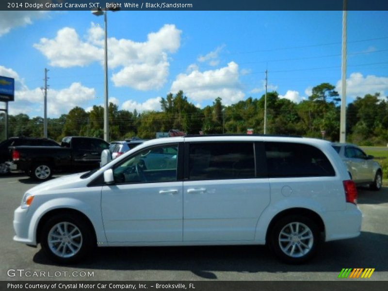 Bright White / Black/Sandstorm 2014 Dodge Grand Caravan SXT